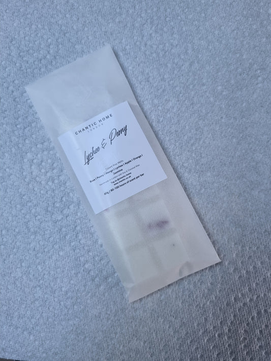 Lychee & Peony Wax Melt Snap Bar