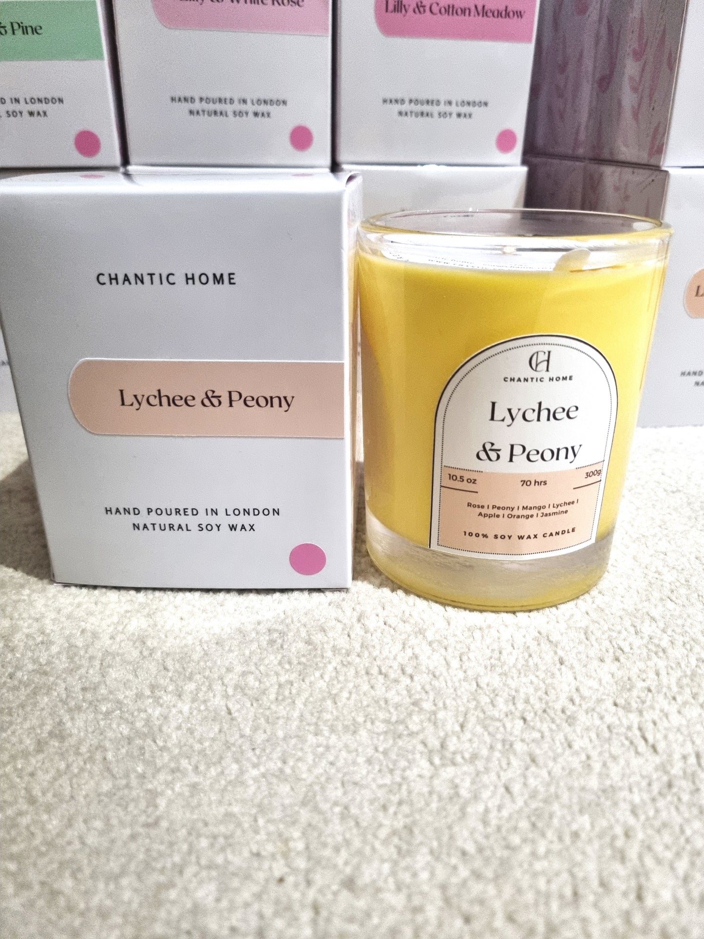 Lychee & Peony - 30cl Pastel Candle