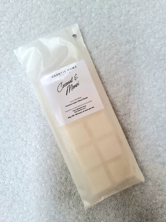 Coconut & Monoi Wax Melt Snap Bar